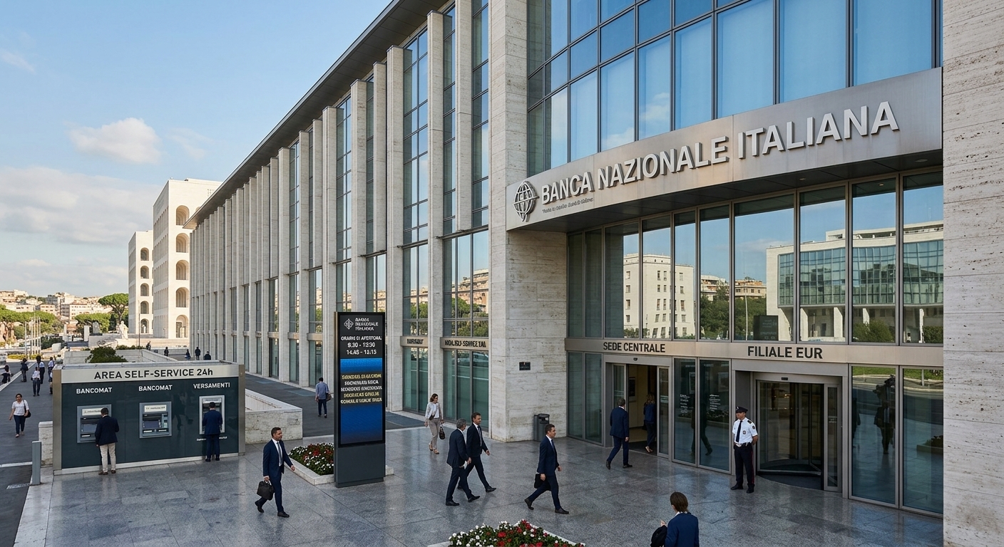 Filiale di una banca in Italia